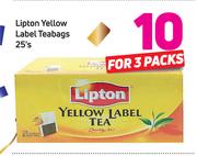 Lipton Yellow Label Teabags 25’s-For 3