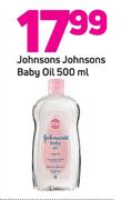 Johnsons Johnsons Baby Oil-500ml