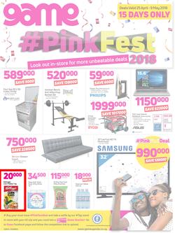 Game Uganda : Pink Fest (25 April - 9 May 2018), page 1