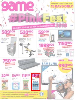 Game Uganda : Pink Fest (25 April - 9 May 2018), page 1