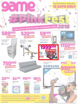 Game Uganda : Pink Fest (25 April - 9 May 2018), page 1