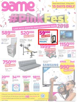 Game Uganda : Pink Fest (25 April - 9 May 2018), page 1