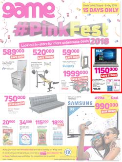 Game Uganda : Pink Fest (25 April - 9 May 2018), page 1