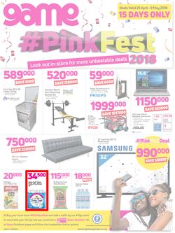 Game Uganda : Pink Fest (25 April - 9 May 2018), page 1