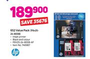 HP 652 Value Pack F62025-24-8008