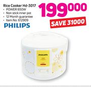 Philips Rice Cooker Hd-3017