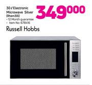 Russell Hobbs 30Ltr Electronic Microwave Silver Rhem30l