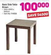 Basic Side Table Brown