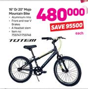 Totem 16"Or20" Mojo Mountain Bike-Each