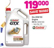 Castrol GTX 20W 50 Engine Oil-5Ltr