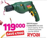 Ryobi 500W Impact Corded Drill HID-500
