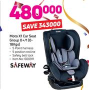 Safeway Moto X1 Car Seat Group 0+/1(0-18kgs)