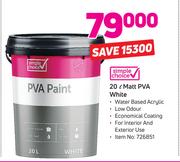 Simple Choice Matt PVA White-20Ltr
