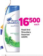 Head And Shoulders Assorted-400ml