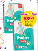Pampers Active Baby Pants Jumbo Pack Assorted Sizes-Each