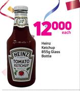 Heinz Ketchup Glass Bottle-855g Each
