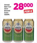 Amstel Beer Can Slow Brewed Extra-6x500ml