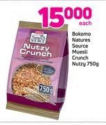Bokomo Natures Source Muesli Crunch Nutzy 750g-Each