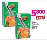 Splash Fruit Juice Assorted 250ml-Any 4