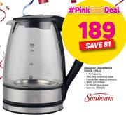 Sunbeam 1.7Ltr Designer Glass Kettle SDGK 170A