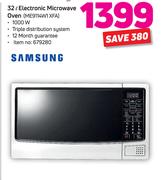 Samsung 32L Electronic Microwave Oven ME9114W1 XFA
