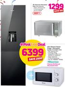 Hisense 420L Bottom Freezer Fridge + 20Ltr Microwave Combo H420BMI WD