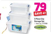 Cenplast 3-Piece Clip Storage Set