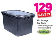 Cenplast 85Ltr Storage Box Black