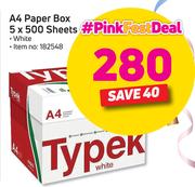 Typek A4 paper Box 5 c 500 Sheets