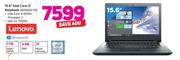 Lenovo 15.6" Intel Celeron i3 Notebook IDEAPAD 110
