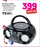 Teac Portable CD Radio Player Black PC-D90