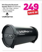 Volkano Mini Bazooka Bluetooth Speaker Black VK-30001-S11
