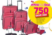 Mainstays 4 Piece Red Travel Set-Per Set