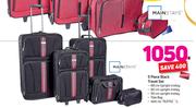 Mainstays 5 Piece Black Travel Set