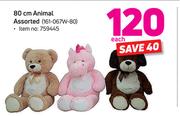 Animal Assorted 161-067W-80-80cm Each