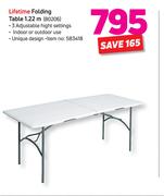 Lifetime Folding Table 1.22m 