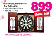 Puma Stadium Dartboard And Cabinet Set