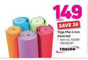 Trojan Yoga Mat 4mm-Each
