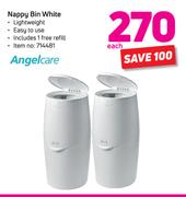 Anglecare Nappy Bin White-Each