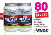 Evox Creatine Overload Berry-650g Each