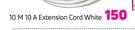 Simple Choice 10m 10A Extension Cord White