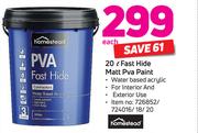 Homestead Fast Hide Matt PVA Paint-20Ltr Each
