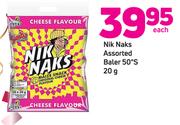 Nik Naks Baler 50’s-20g Each