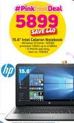 HP 15.6" Intel Celeron Notebook