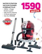 Genesls Water Filtration Vacuum Cleaner Hydrovac Plus