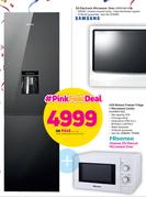 Hisense 420Ltr Bottom Freezer Fridge Plus Microwave Combo H420BMI-WD