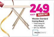 Mainstays Wooden Standard Ironing Board-Each