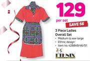 Ethnix 3 Piece Ladies Overall Set-Per Set