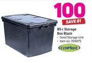 Cenplast 85Ltr Storage Box Black