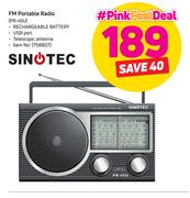 Sinotec FM Portable Radio PR-45U